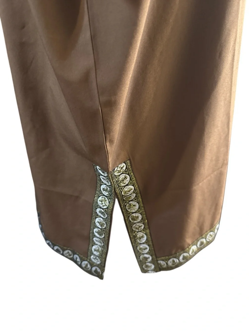 Brown Embroidered V-Neck Women’s Top - Picture 8 of 9